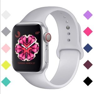 Light Gray, Soft Silicon Band for iwatch